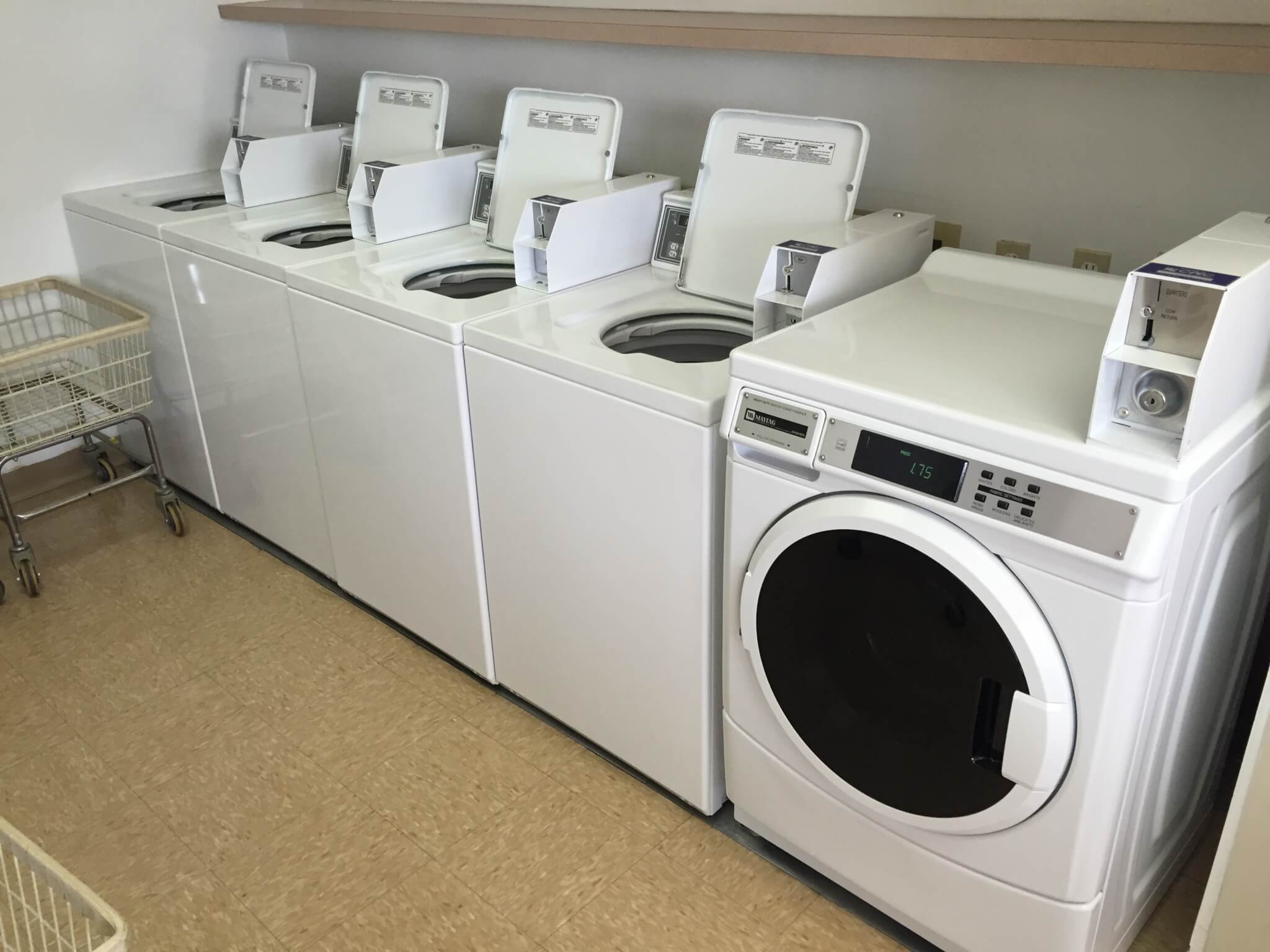 Laundry Room with Washers and Dryers on campground site